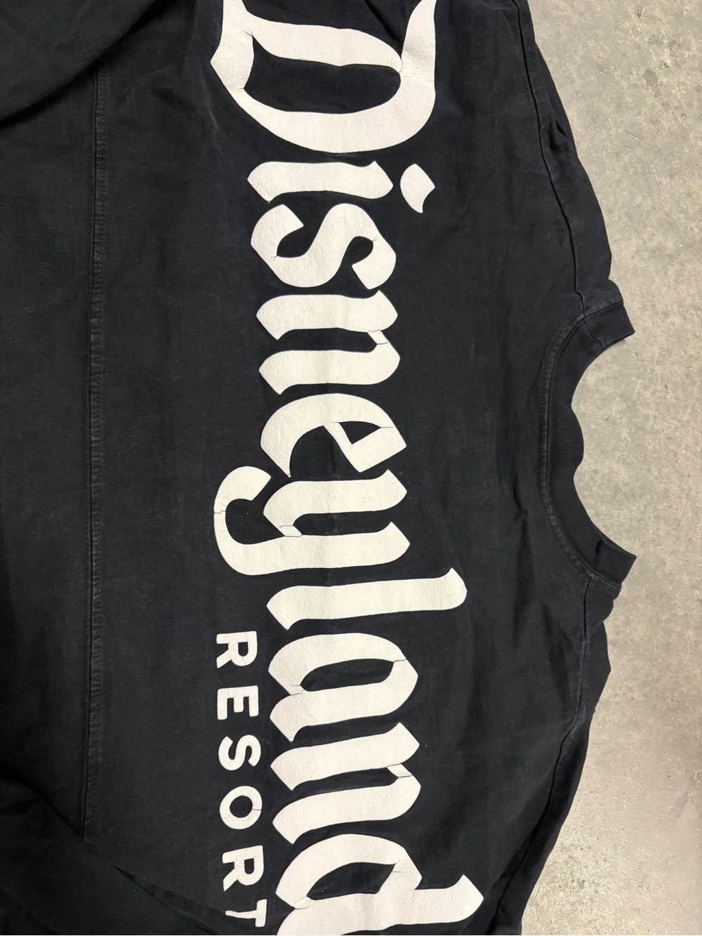 Disney Black Crewneck Sweatshirt with White 'D' Graphic